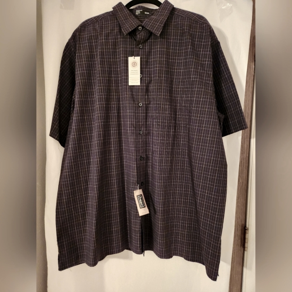 Haggar Short Sleeve Buttoned Down Shirt NWT Size 2TX/2XGL